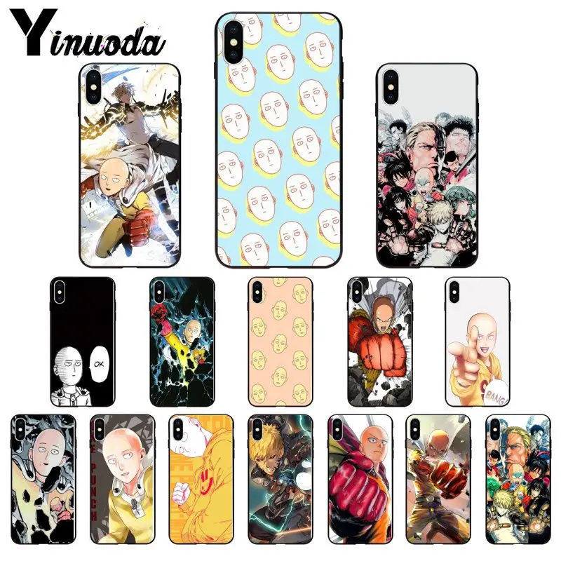 

Yinuoda Bleach One Punch Man DIY Painted Phone Accessories Case for iPhone 8 7 6 6S Plus X XS MAX 5 5S SE XR Mobile Cover