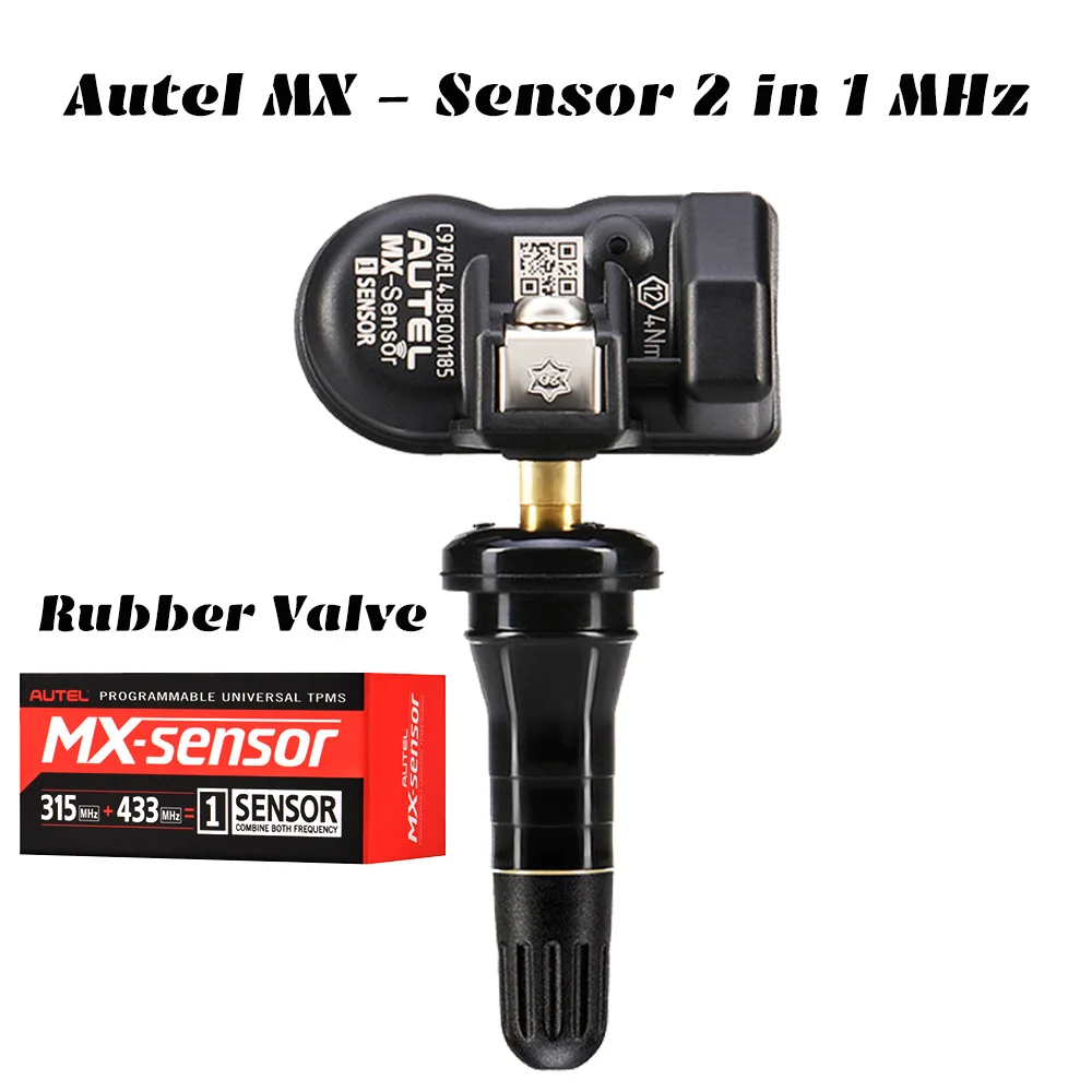 US $171.97 Autel MXSensor 433 MHz 315MHz Universal Programmable TPMS Sensor Specially Built In Tire Pressure Sensor Work with TPMS PAD