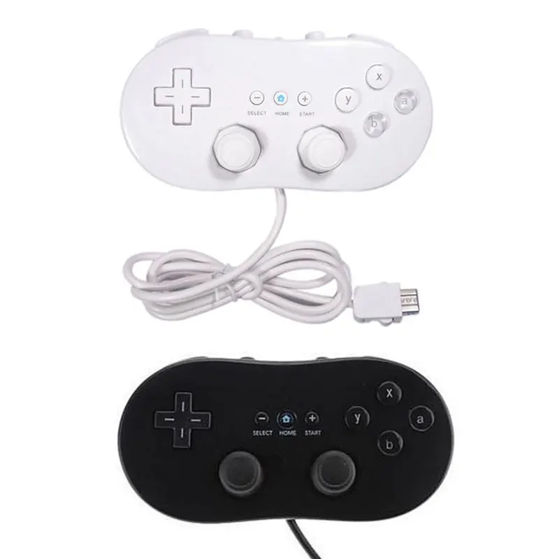 

For Nintend Wii Wired Classic First Gen Controller USB Game Joystick Gamepad Controller Handle Remote Console Video Games