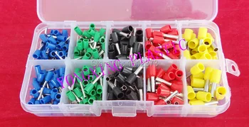 

360PCS/box 5 size 5 color insulated cord end terminal block kits E1008/1012/2508/2510/4009
