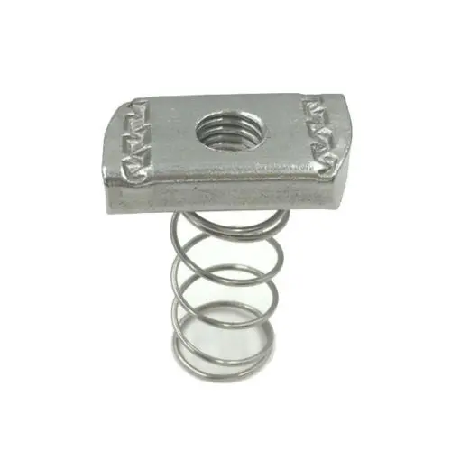

10Pcs M6/M8/M10/M12 304 Stainless Steel Spring Nuts T rectangule Nut C Steel Accessory