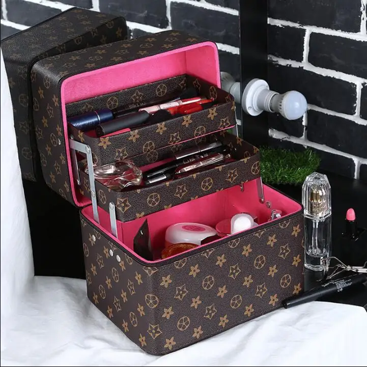 

Cosmetic bag large capacity multi-purpose for Makeup brush kits
