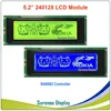 24064 240*64 Graphic Matrix LCD Module Display Screen build-in RA6963 Controller Yellow Green Blue with Backlight ► Photo 1/3