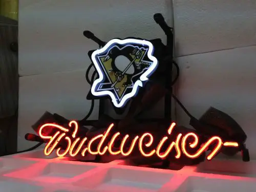 Brand New Nhl Pittsburgh Penguins Hockey Beer Bar Display Pub Brand New Nhl Pittsburgh Penguins Hockey Beer Bar Display Pub Neon Light Sign Christmas Lights Free Shipping 13 8 In Bulbs S From