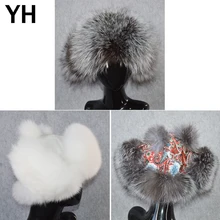 Лидер продаж, качественные зимние женские шапки-бомберы из натурального Лисьего меха, шапка из натурального Лисьего меха для девочек, милые мягкие теплые шапки из натуральной кожи