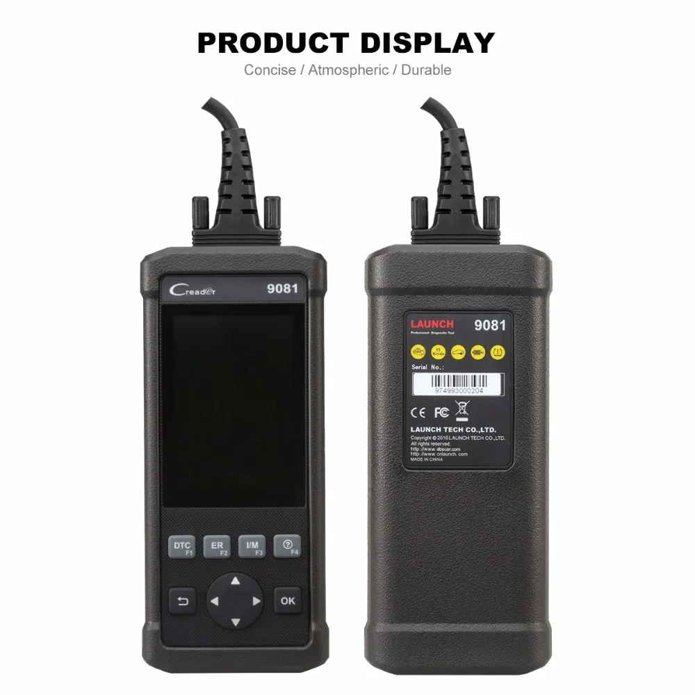 US $288.99 Newest Original Launch DIY Scanner CReader 9081 CR9081 Full OBD2 ScannerScan Tool Diagnostic OBDABSSRSOilEPBBMSSASDPF