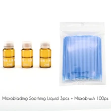 Комплект для микроблейдинга, бровей, губ, тату, фиксированный цвет, жидкие чернила для татуировки, тату, успокаивающее средство для снятия боли, микрокисть, Перманентный макияж