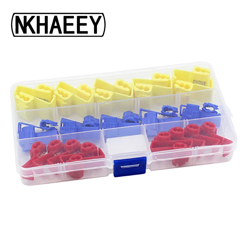 

30 pcs/box fast clip terminals clamps Quick Splice Wiring Connector Cable Clamp wire connector Clip Wire Maintenance Tools