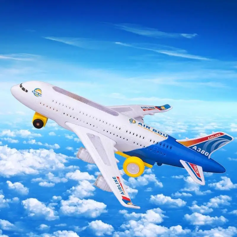 Baby Airplane for A380 Toy Moving Lighting Kids Electrical Piano Child