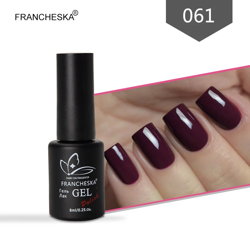 Francheska Гель-лак для ногтей УФ-гель nagels spulletjes gellak Гель-лак nagellak unhas de лак набор цветов nagels nai lart oje - Цвет: gel polish 61