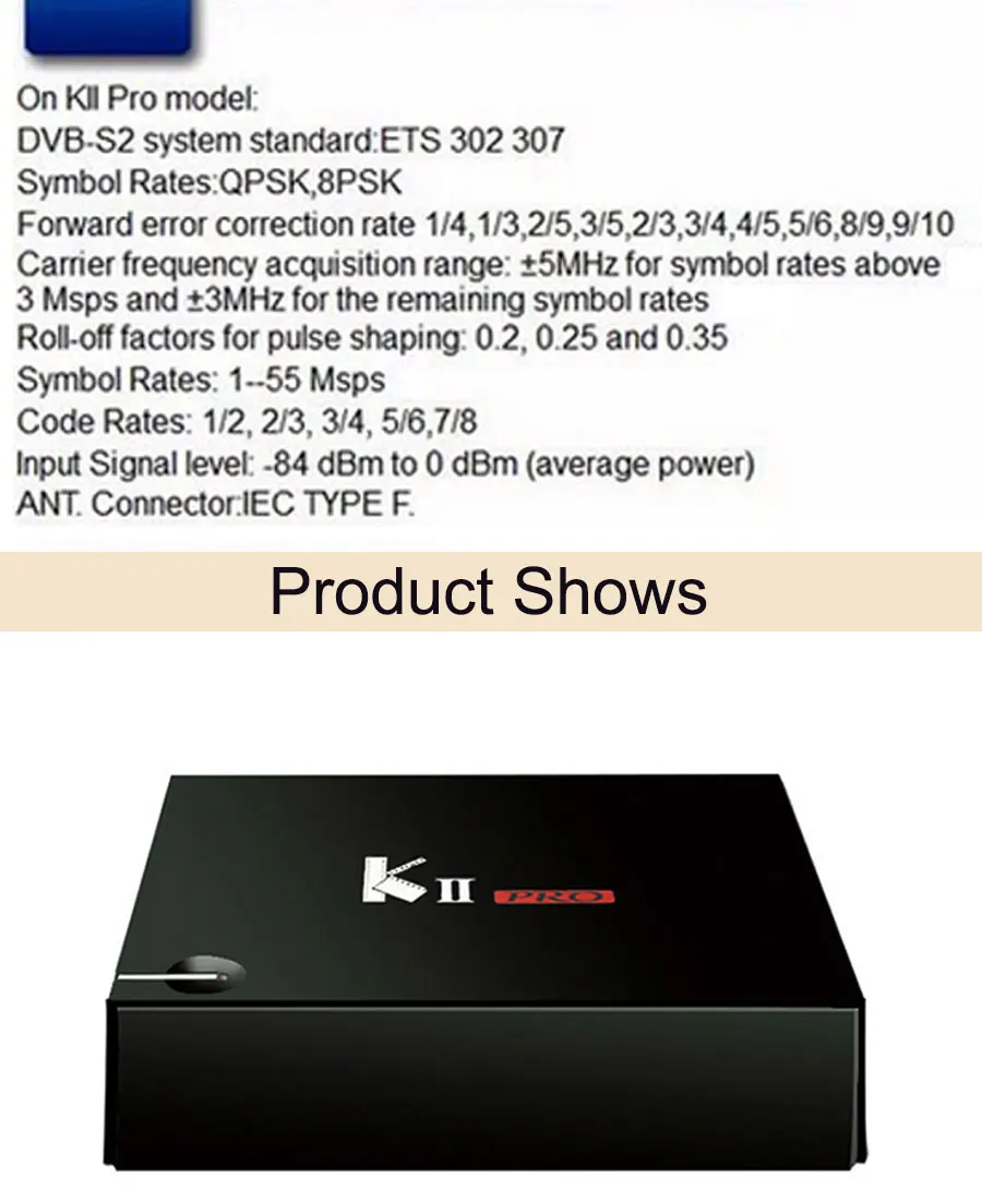 Французский IPTV Box KII Pro DVB S2 DVB T2 4K Android 5,1 tv Box с 1400+ irtv Европейский, французский Арабский испанский Турция Smart Set top Box