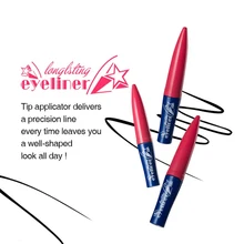 Войлочный кончик подводка для глаз черная Водонепроницаемая анти-размазывает ресницы удлинение ровная кисточка для подведения глаз жидкий карандаш