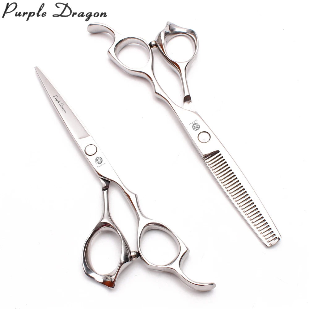 

Z1024 6" Purple Dragon Black 440C Salon Hairdresser's Scissors Cutting Scissors Hair Thinning Shears Professional Hair Scissors