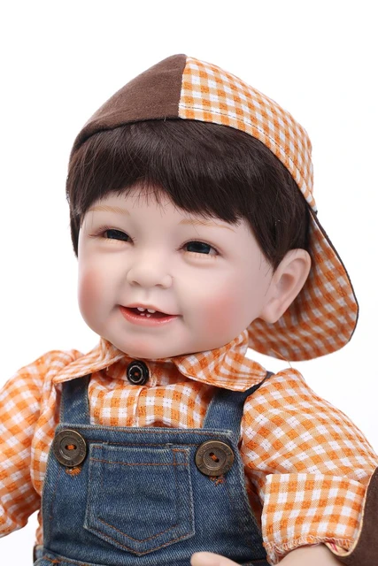Boneca Bebê Reborn Menino Silicone Realista 55cm