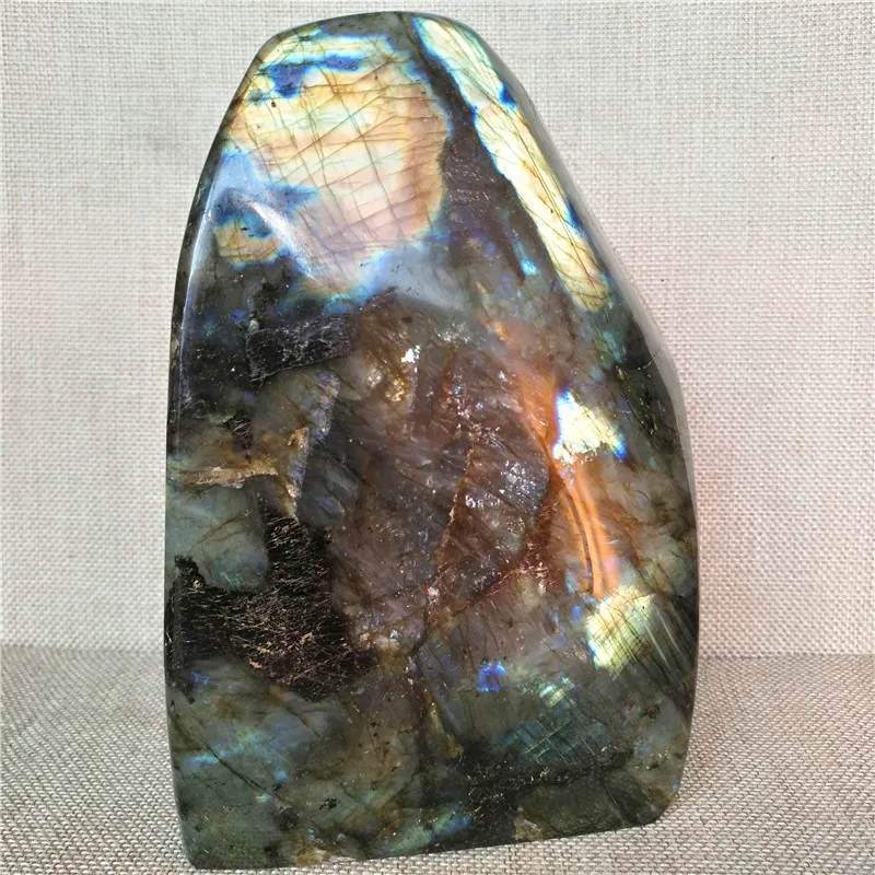 

2193g natural labradorite quartz crystal specimen