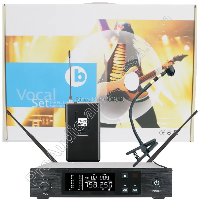 MICWL UHF QLX Wireless Instrument Microphone Clip