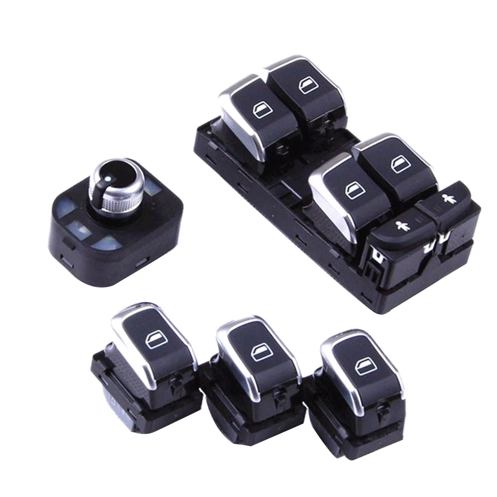 Qty 5 TUKE OEM Car Chrome power window switchs & Driving Side Master