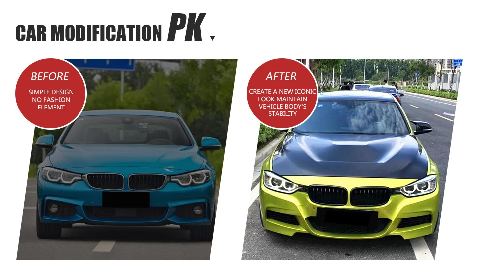 Крышка переднего капота автомобиля из углеродного волокна для BMW F30 F32 F80 F82 F83 M3 M4 крышка двигателя черный глянец