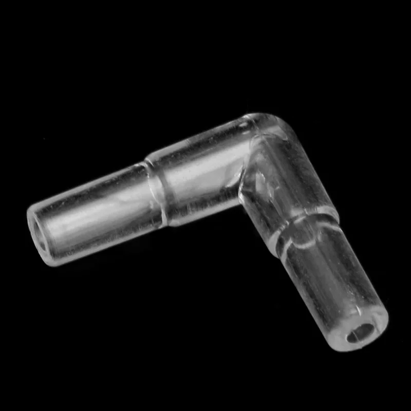 

10Pcs 2 Way Clear Connector Elbow Tube Air Valves Fitting Aquarium Fish Tank