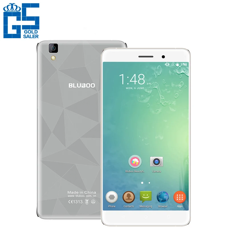 Оригинальные Bluboo Майя 5.5 &quotHD IPS WCDMA 3 Г Смартфон MTK6580A Quad Core 2 ГБ RAM 16 ROM Android 6.0 13MP Dual SIM