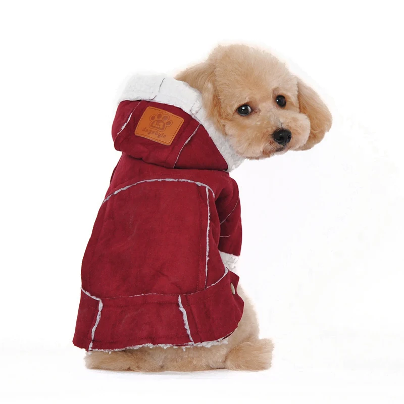 Winter Pet Dog Clothes Warm Fleece Thickening Jacket for Small Dogs