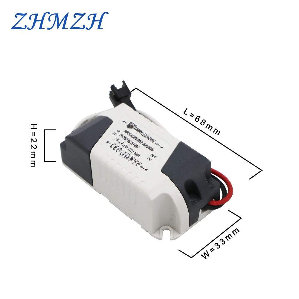 Высокое качество 8-24 Вт Светодиодный драйвер постоянного тока для потолочных ламп AC 220-240 В вход DC 25-80 в 220ма выход круговой светодиодный драйвер