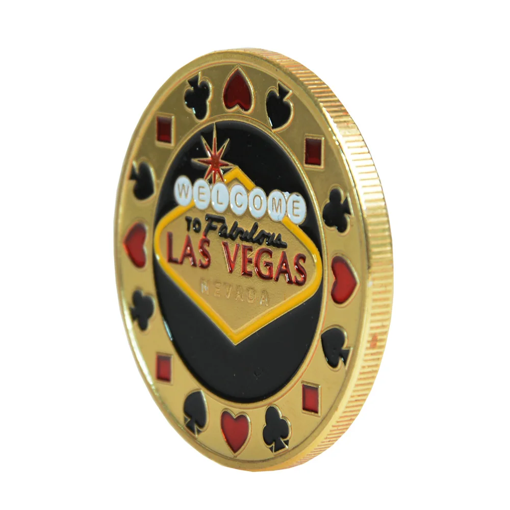 Poker Card Guard Protector Metal Token Coin с пластиковым покрытием Texas Chip Set Hot Quality LAS VEGAS Button