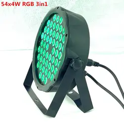 54x4 Вт RGB 3в1 светодиодный Par осветительное оборудование для ди-джеев для сценических световых эффектов диско мыть свет теплый белый +