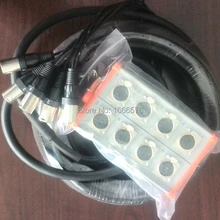 Высокое качество KL pro аудио 8 channel-100ft(30 м) XLR MIC этап змея кабель с коробкой