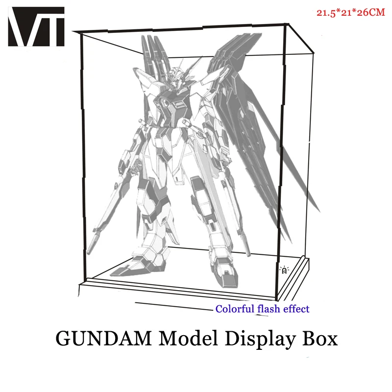 VT 040 Gundam Модель освещенная Красочная витрина специальная комбинация прозрачная