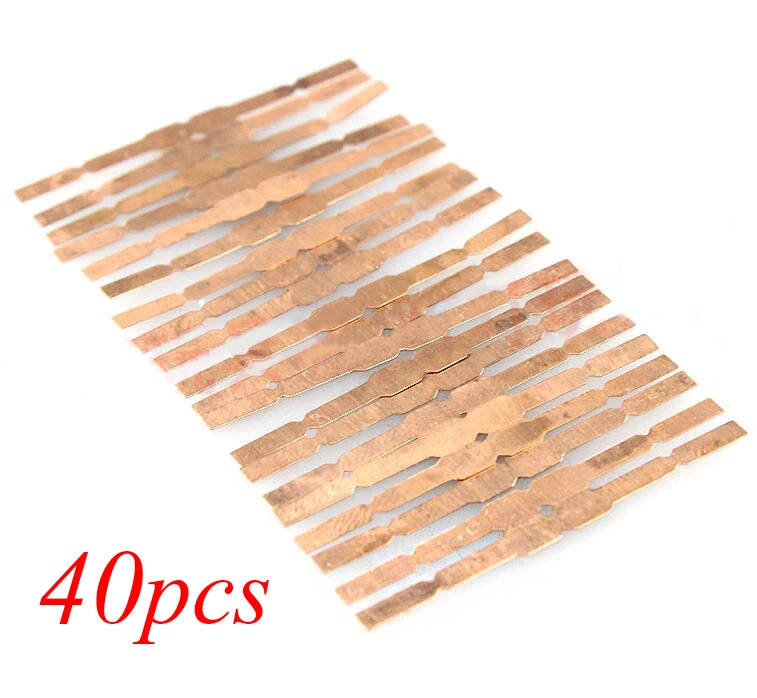 

Free Shipping 40PCS Red Copper Conductive Metal Sheet Spare Part For DIY Motor For Tamiya Mini 4WD Racing Car 19917
