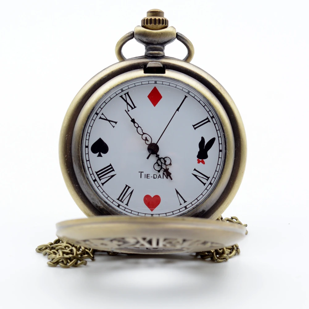 Alice in Wonderland The Write Rabbit and Key Roman Numerals and Poker