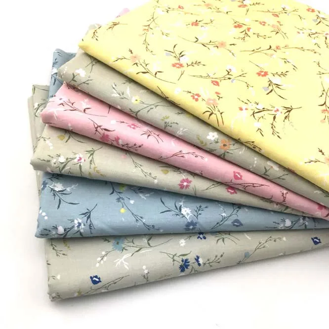 

Small Floral Cotton Fabric For Dressmaking ,Shirt Handmade Crafting Quilting Cotton Fabric 150cm width 2 meter