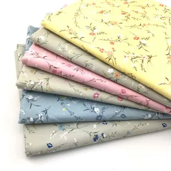 

Small Floral Cotton Fabric For Dressmaking ,Shirt Handmade Crafting Quilting Cotton Fabric 150cm width 2 meter