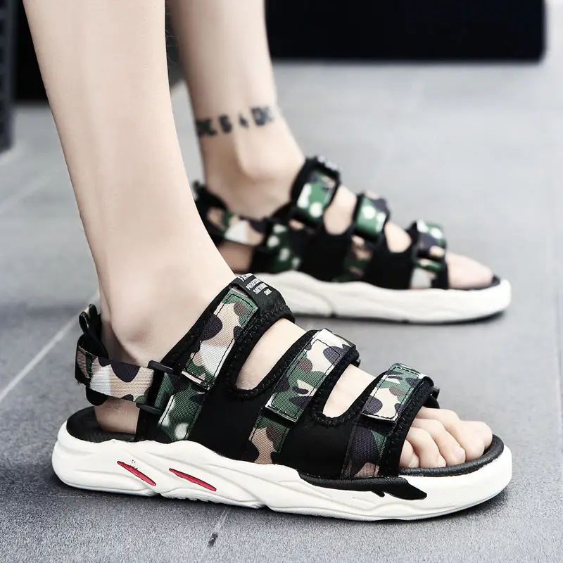 

Sycatree 2019 Unisex Fashion Camouflage Sandals for Men Women Summer Cool Casual Beach Shoes Girls Water Shoes Roman Flip Flops