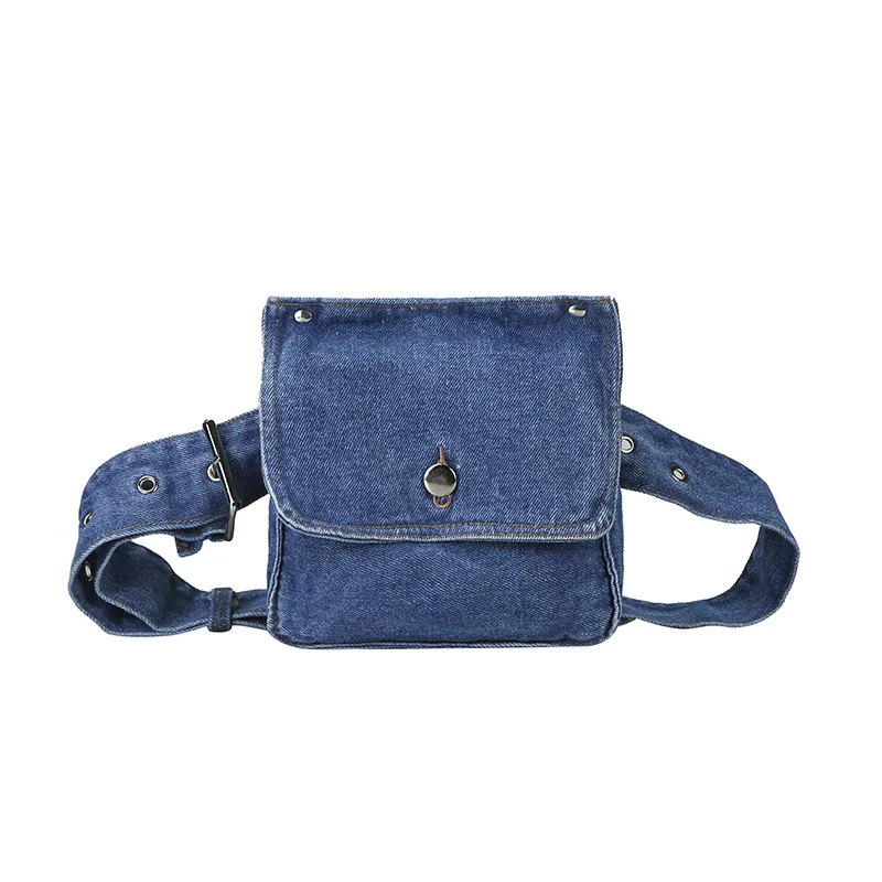 Annmouler джинсы поясная сумка для женщин карманы поясная сумка регулируемый синий поясная сумка боковая поясная сумка, чехол для телефона Бум