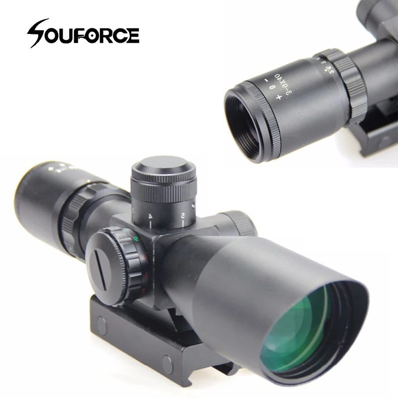 

Tactical 3-9x40 Green/red Dot Sight Waterproof Optical Riflescope fit Airsoft Hunting