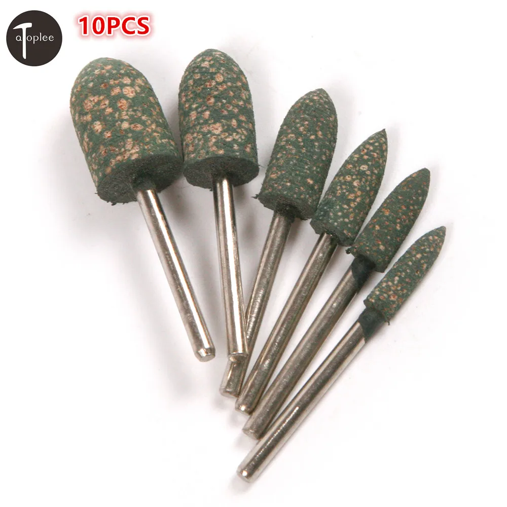 10Pcs 4mm/5mm/6mm/8mm/10mm/12mm Rubber Elastic Sponge Grinding Head
