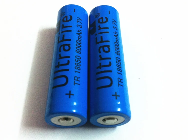 2 шт. оригинальная литиевая батарея TR18650, 6000 мАч большая емкость 3,7 в фонарик зарядное устройство