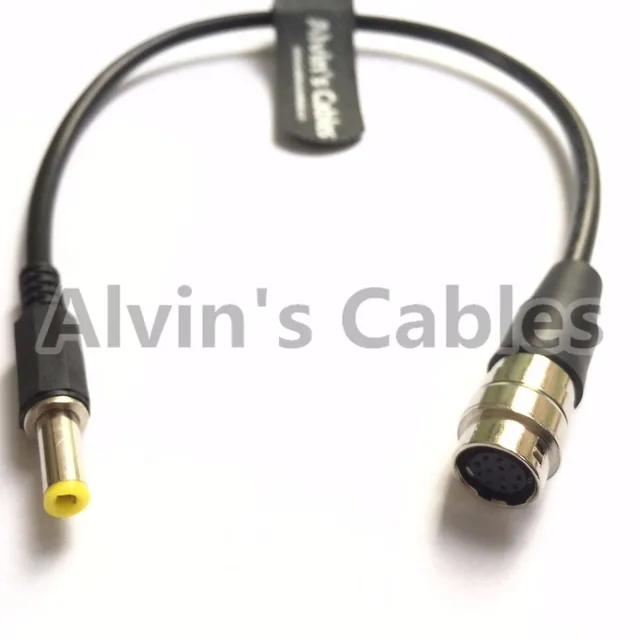 12 Pin Hirose to DC 12v Male Cable GH4 Power B4 2/3"Fujinon Nikon Canon