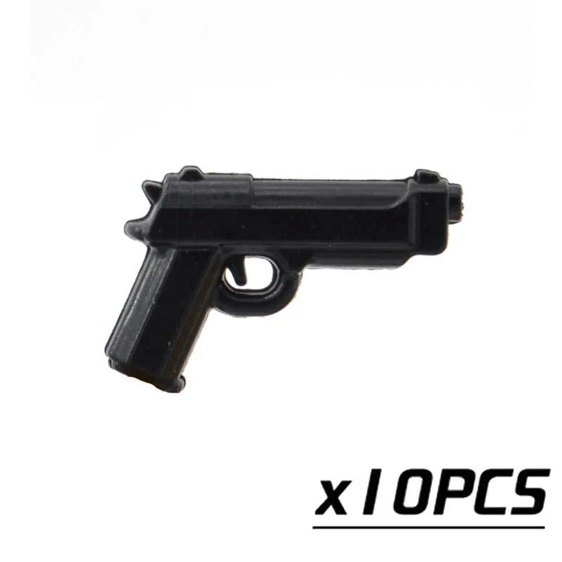 

10pcs/lot Beretta M9 Pistol World War Weapons MOC Military Blocks Part Building Bricks Toys for Children