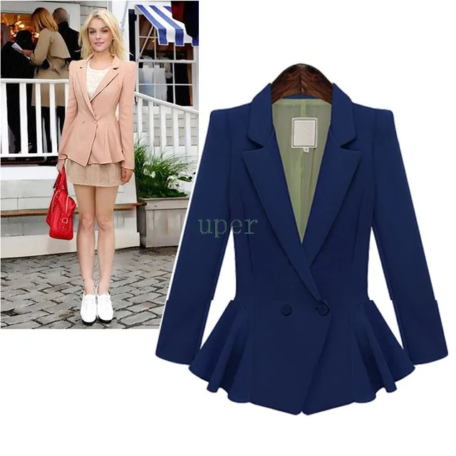 plus size peplum suit