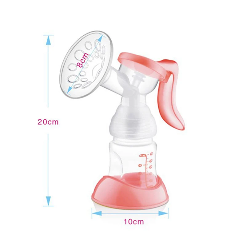 Manual Breast Feeding Pump Power Baby Nipple Suction BPA Free Original Breast Milk Nipple Strong Attraction Pump Bottles T0100 (9)