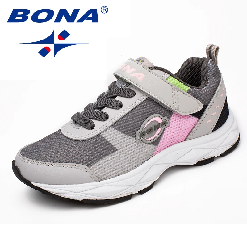 BONA Style Children Casual Shoes Mesh Boys Shoes Hook & Loop Girls Loafers Outdoor Fashion Sneakers
