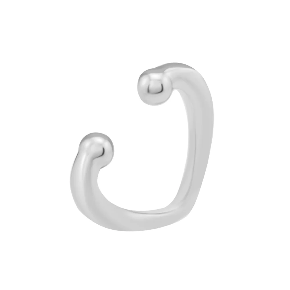 

925 Sterling Silver Open Heart Ear Cuff Earrings For Women Gift Original Jewelry Making Fashion Charms