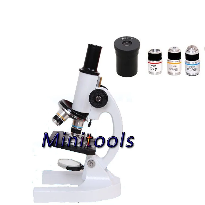 

Monocular Biological Microscope 40-800X with WF20X Objective lens for student /children lab Or home test
