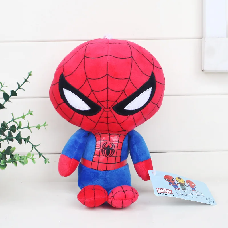 Мультфильм Дэдпул Spiderman плюшевые игрушки куклы Рисунок Куклы brinquedo для детей на день рождения Игрушечные лошадки подарок 20 см