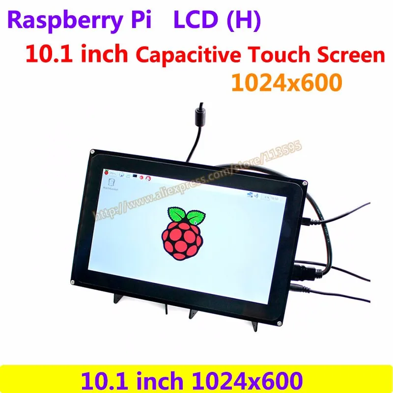 Raspberry Pi 10,1 дюймов 1024x600 емкостный сенсорный экран lcd(H) демонстрационная плата с поддержкой нескольких мини-ПК/систем/видео интерфейсов