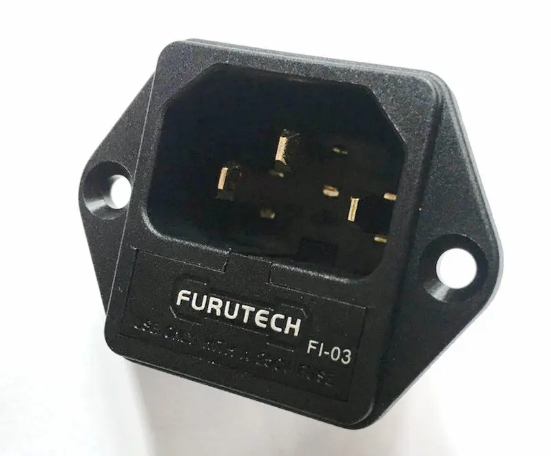 DIY HIFI FURUTECH FI 03 плавленый IEC разъем/разъем золото (G) покрытием (R) родиевое