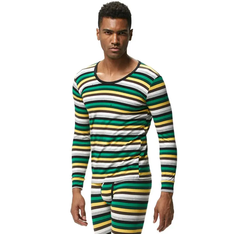 JOCKMAIL Brand Men Thermal Underwear Long Johns Sets 2pcs tops+pants Bottom Underwear cueca Gay Underwear leggings Underpants